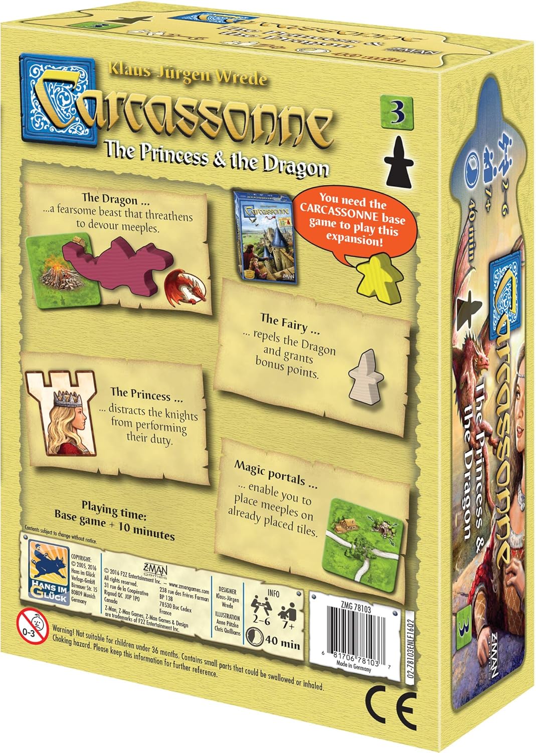 Carcassonne: The Princess and The Dragon