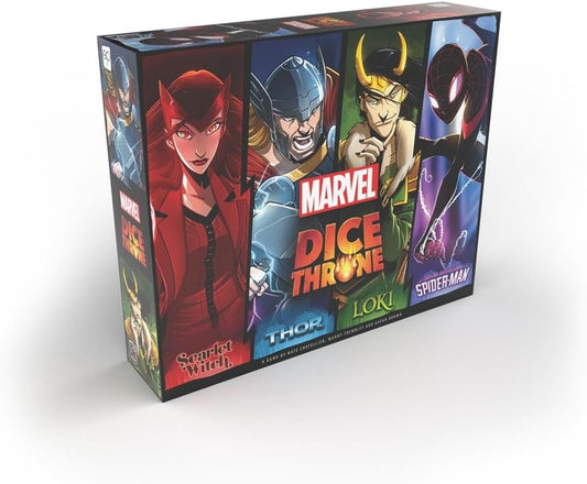 Marvel Dice Throne - 4-Hero Box (Scarlet Witch, Thor, Loki, Spider-Man)