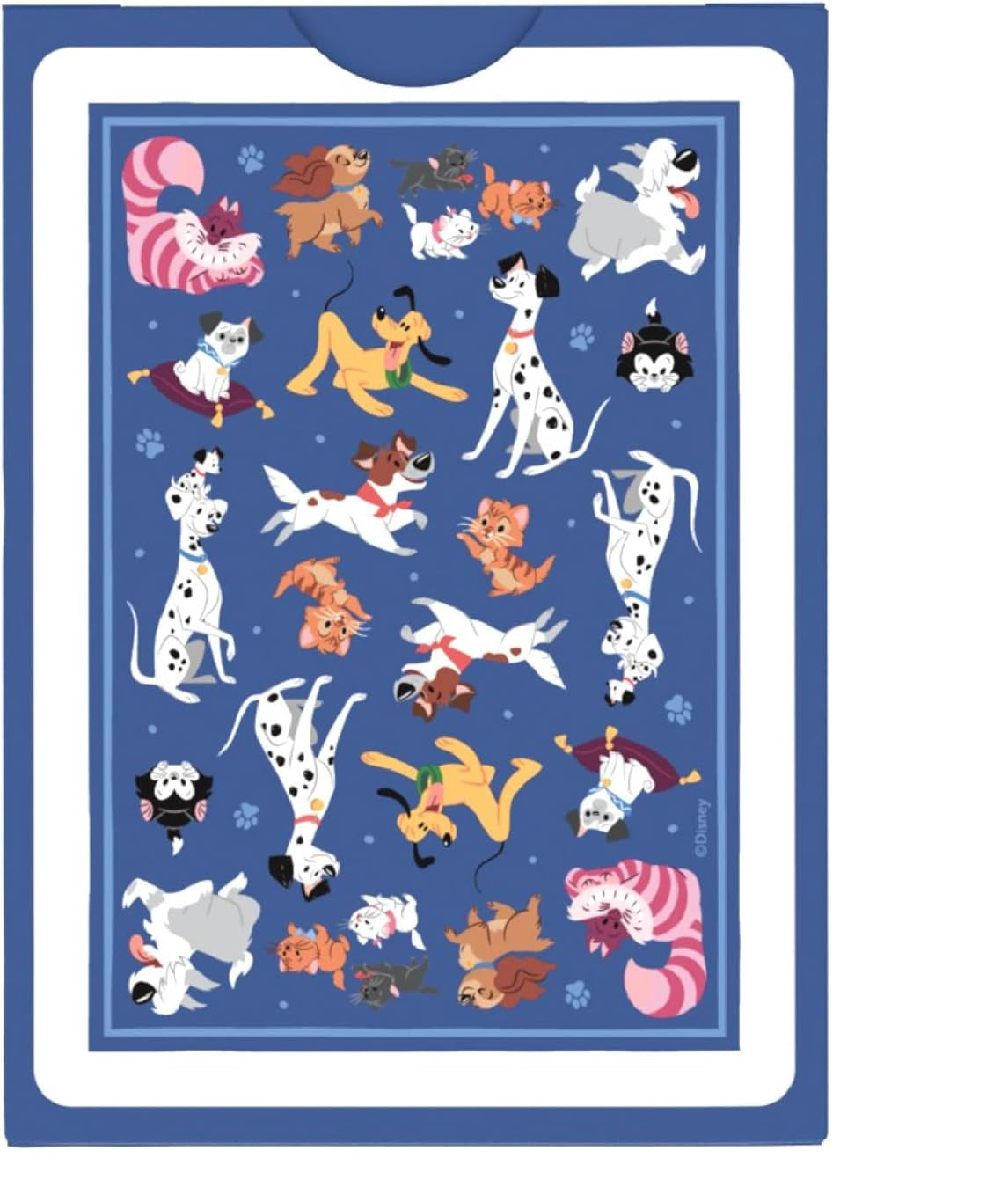 Collection of cartoon dogs on a blue background with Disney logo.