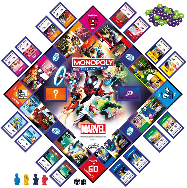 Monopoly Flip Marvel