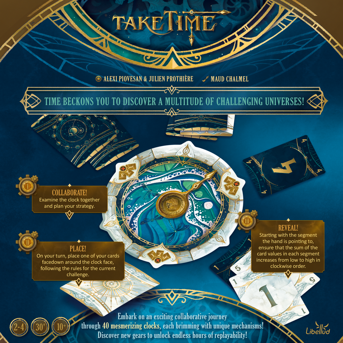 Take time back cover with instructions