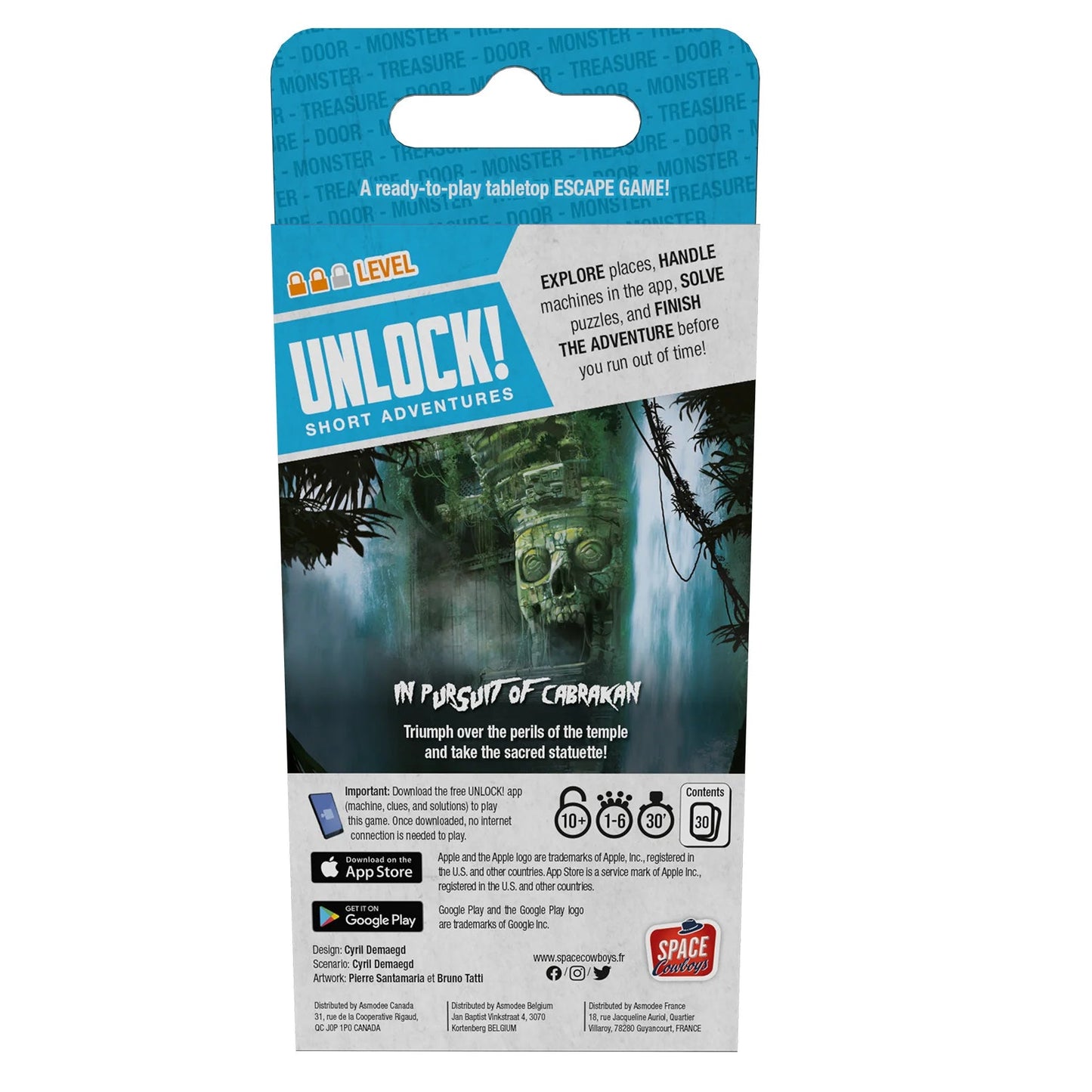 Package of UNLOCK! Short: In Pursuit of Cabrakan game on a white background