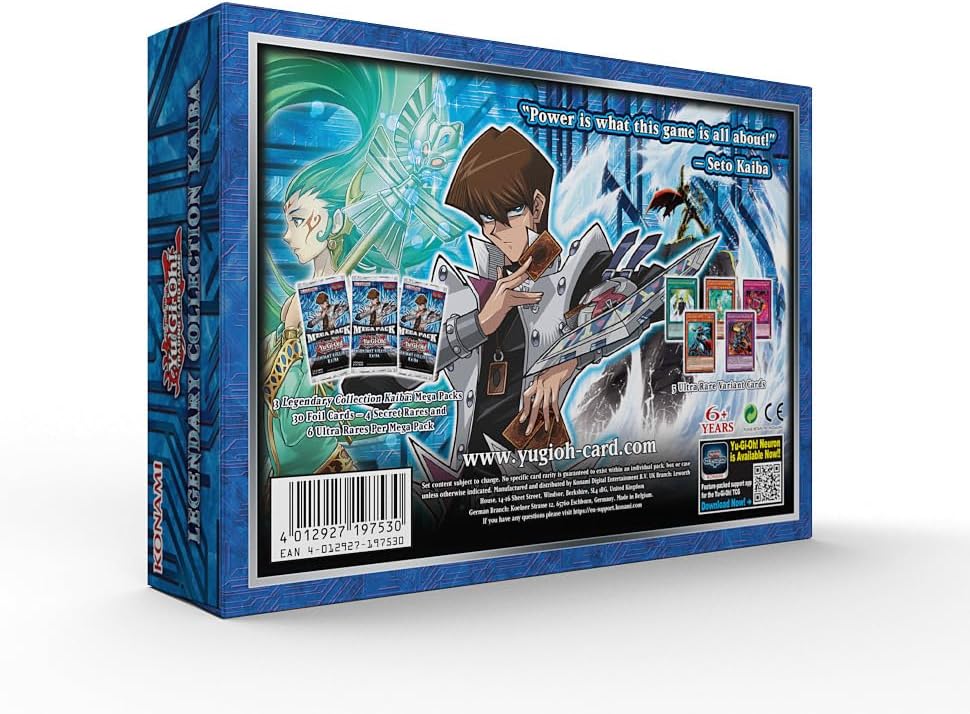 Yu Gi Oh! Legendary Collection Kaiba (2025 Unlimited Reprint) rear of box