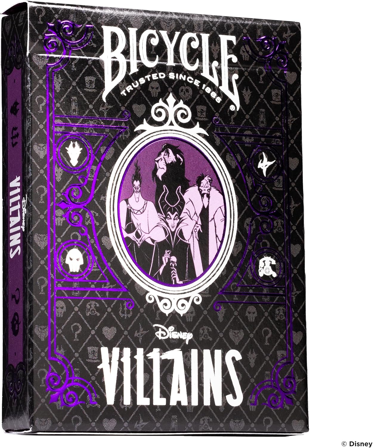 Bicycle Disney Villains Playing Cards - Purple or Green