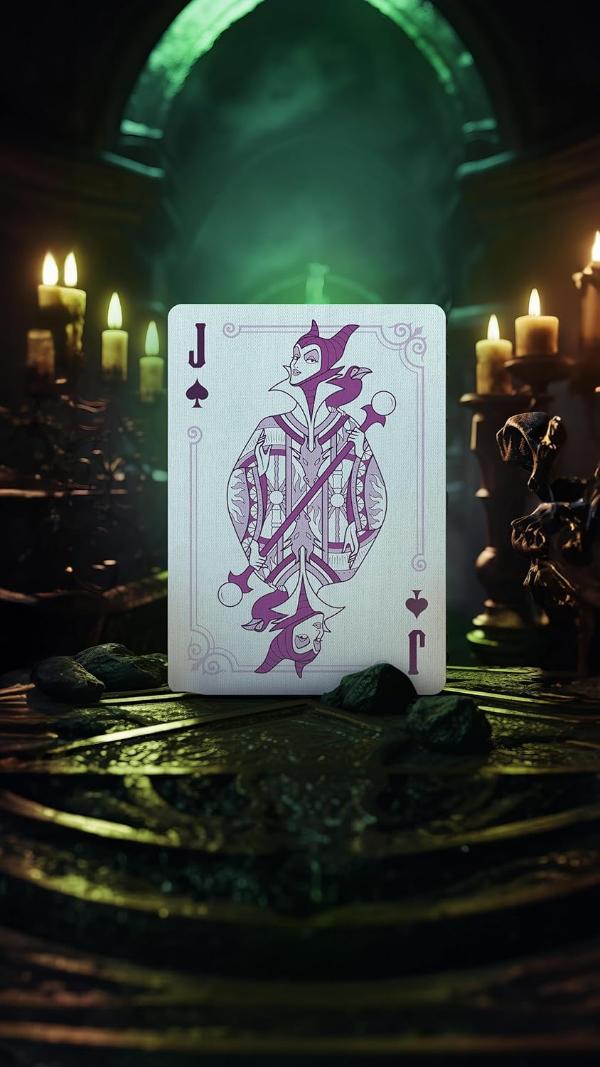 Bicycle Disney Villains Playing Cards - Purple or Green