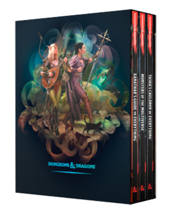Dungeons & Dragons book set with fantasy illustration on cover