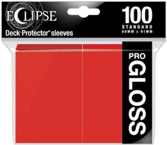 Ultra Pro - Eclipse Gloss Standard Sleeves 100 Pack - Apple Red