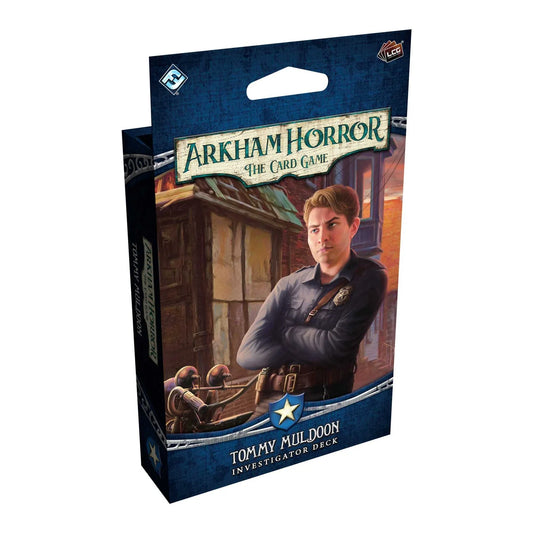 Arkham Horror The Card Game Tommy Muldoon Investigator Deck packaging on a white background