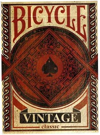 Bicycle Vintage Playing Cards in red and gold