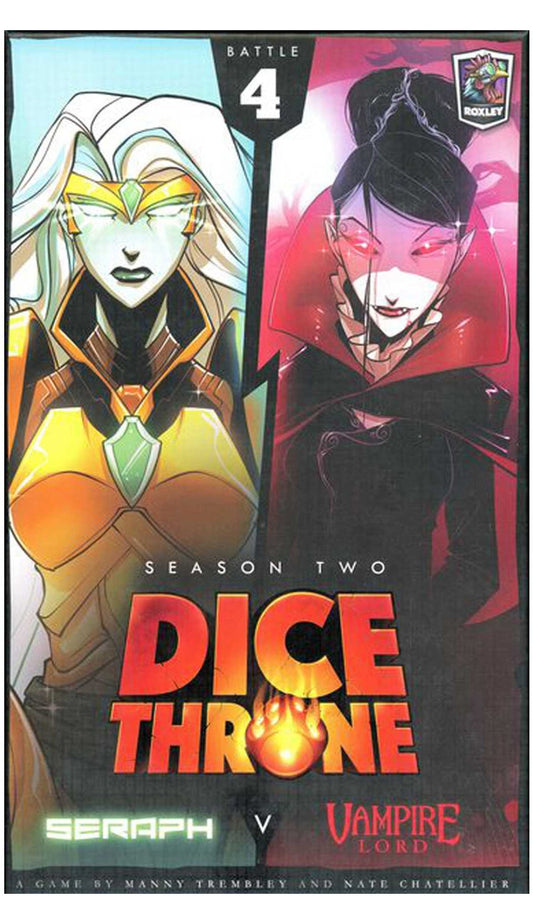 Cover of Dice Throne Season Two with two characters and the number 4