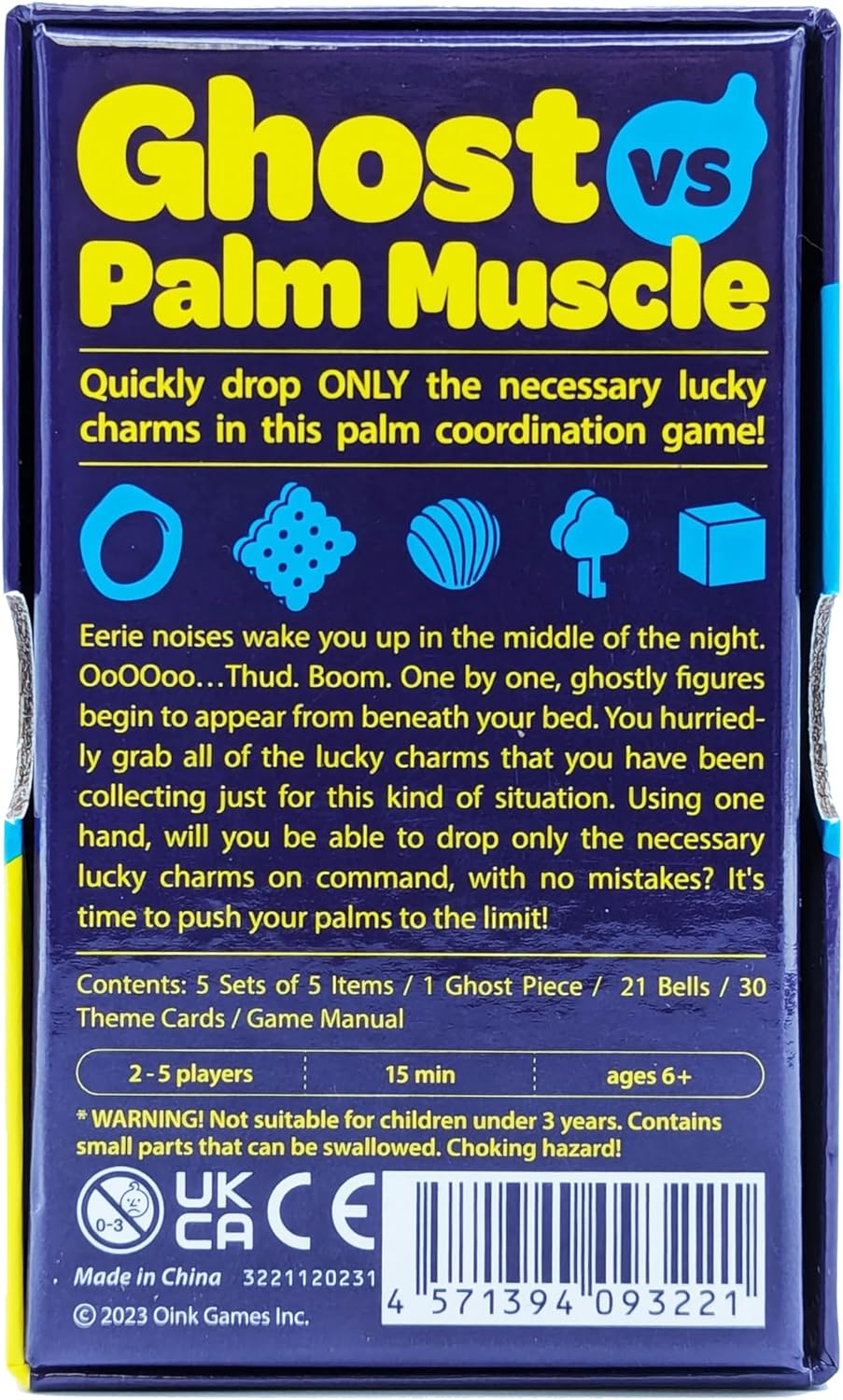 Dro Polter Game box with text reading 'Ghost vs Palm Muscle' and graphics on a blue background