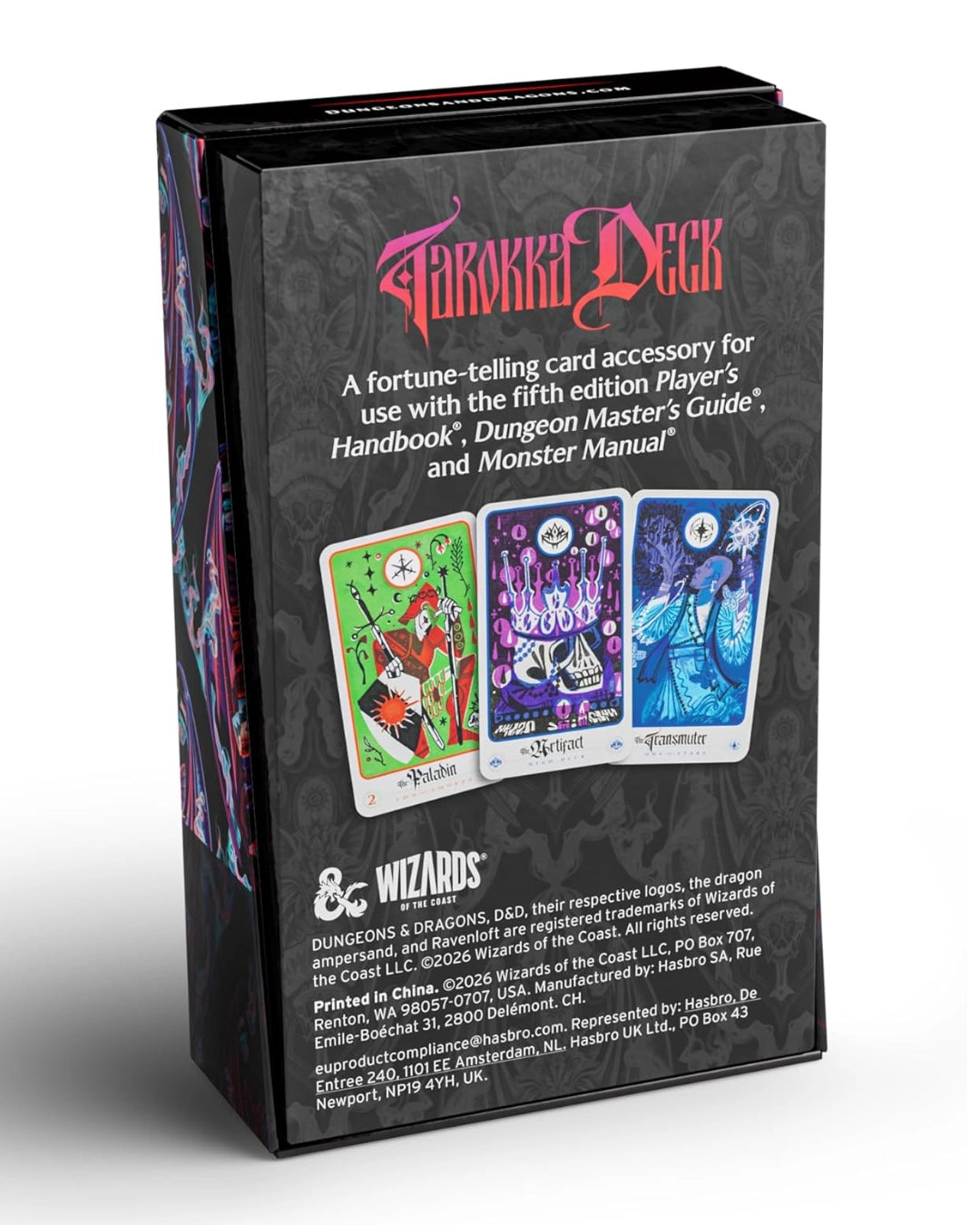 TAROKKA DECK fortune-telling card game box with colourful cards on a white background