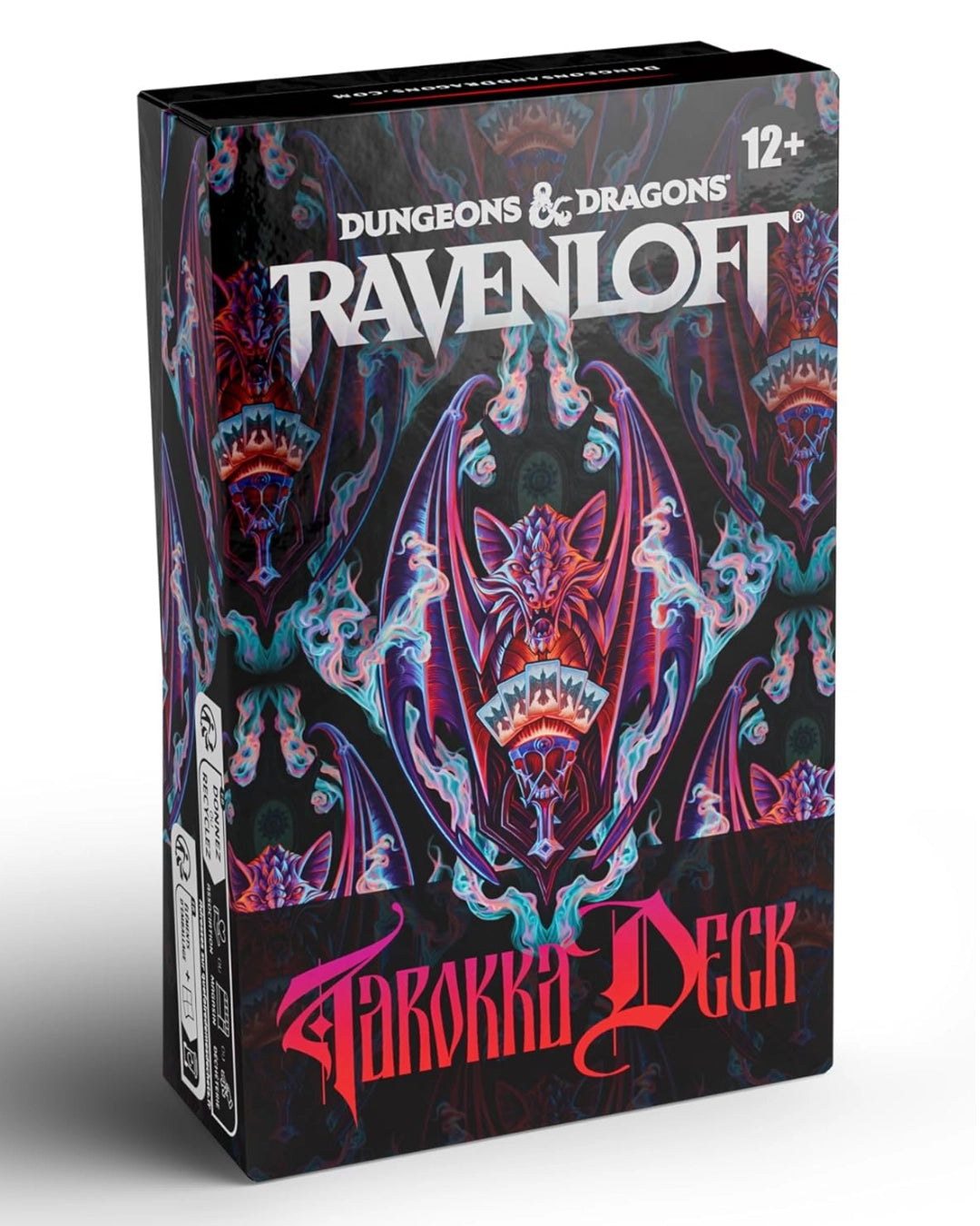 Dungeons & Dragons Ravenloft Tarotka Deck packaging with colourful design and text.