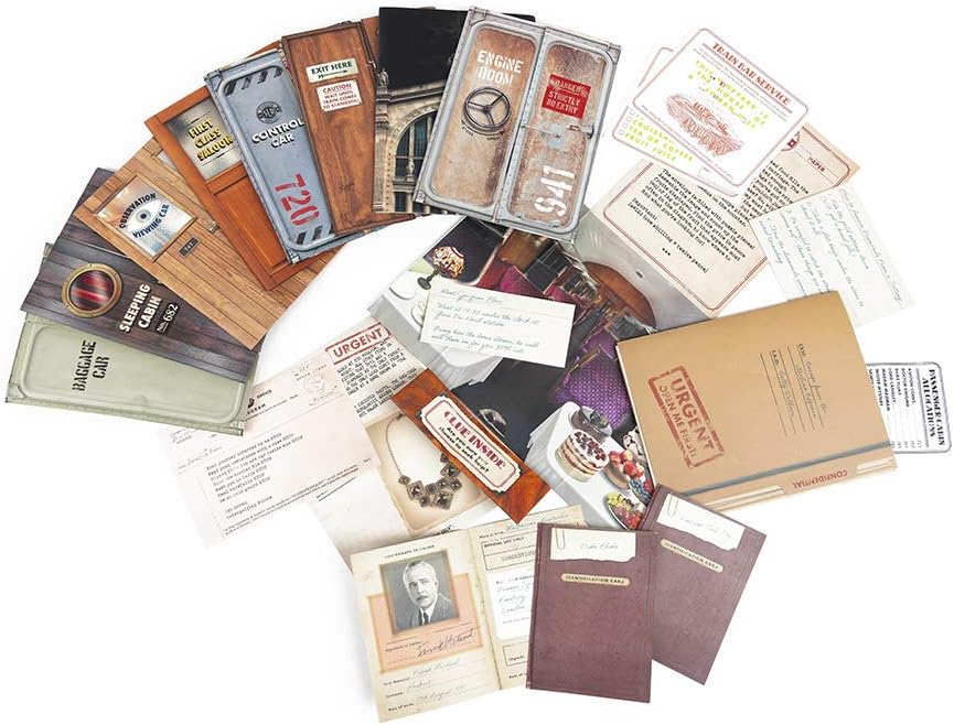 Escape from the Starline Express escape game components