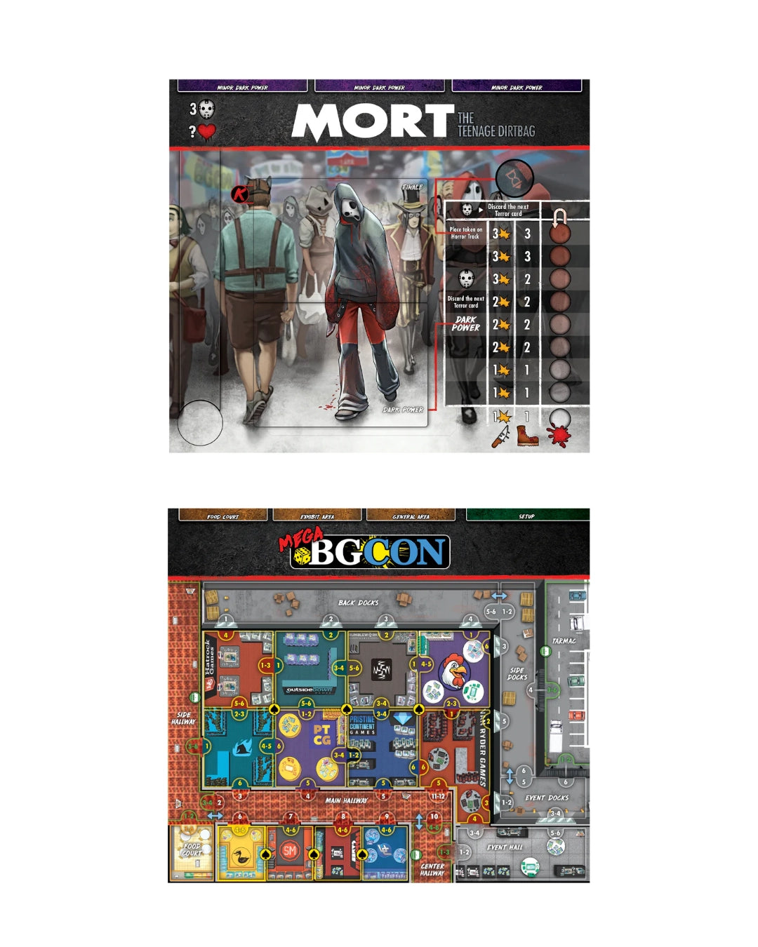 Final girl Shriek in game playing boards