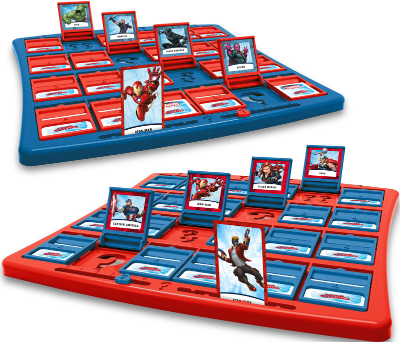 Guess Who? Marvel showing both game boards