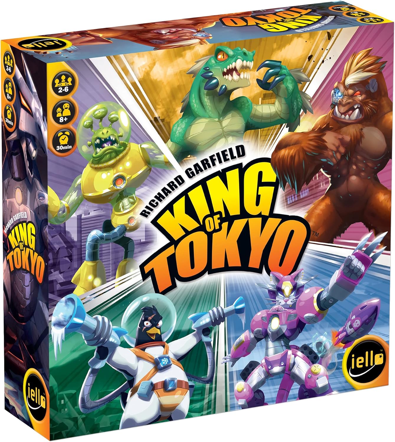 King of Tokyo board game box with characters and Iello logo