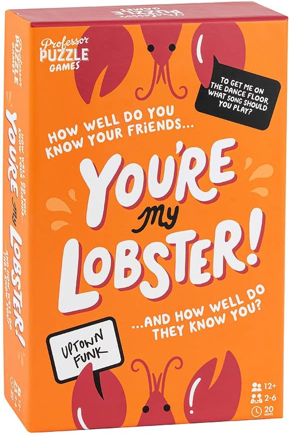 You're My Lobster! Box Cover picturing Lobsters in an orange background 