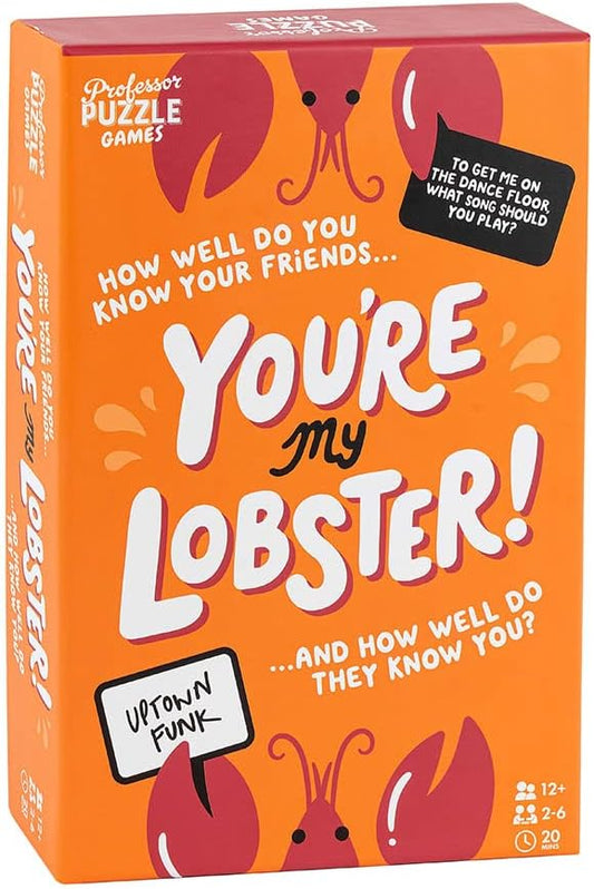 You're My Lobster! Box Cover picturing Lobsters in an orange background 