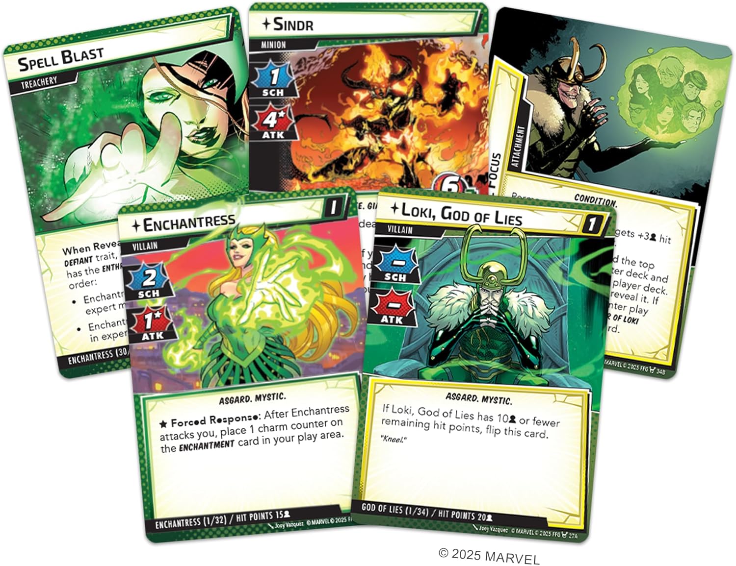 Collection of Marvel-themed trading cards on a white background