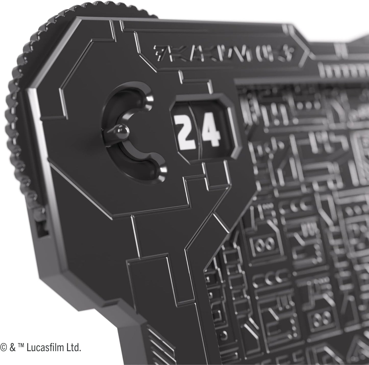 close up of damage wheel for the Black Gamegenic Damage Pad for Star Wars: Unlimited