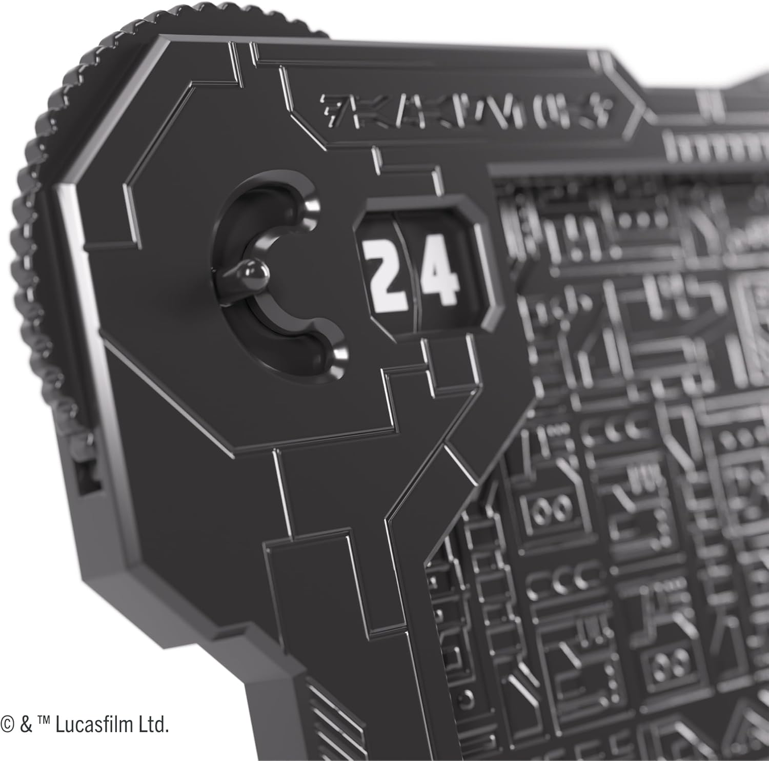 close up of damage wheel for the Black Gamegenic Damage Pad for Star Wars: Unlimited