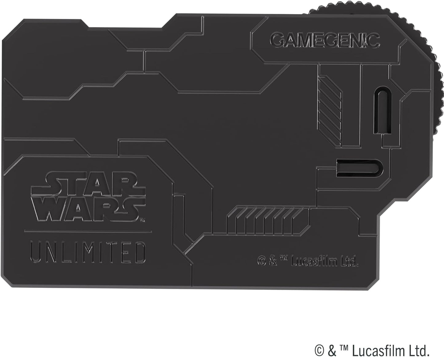 back of Gamegenic Damage Pad for Star Wars: Unlimited in black