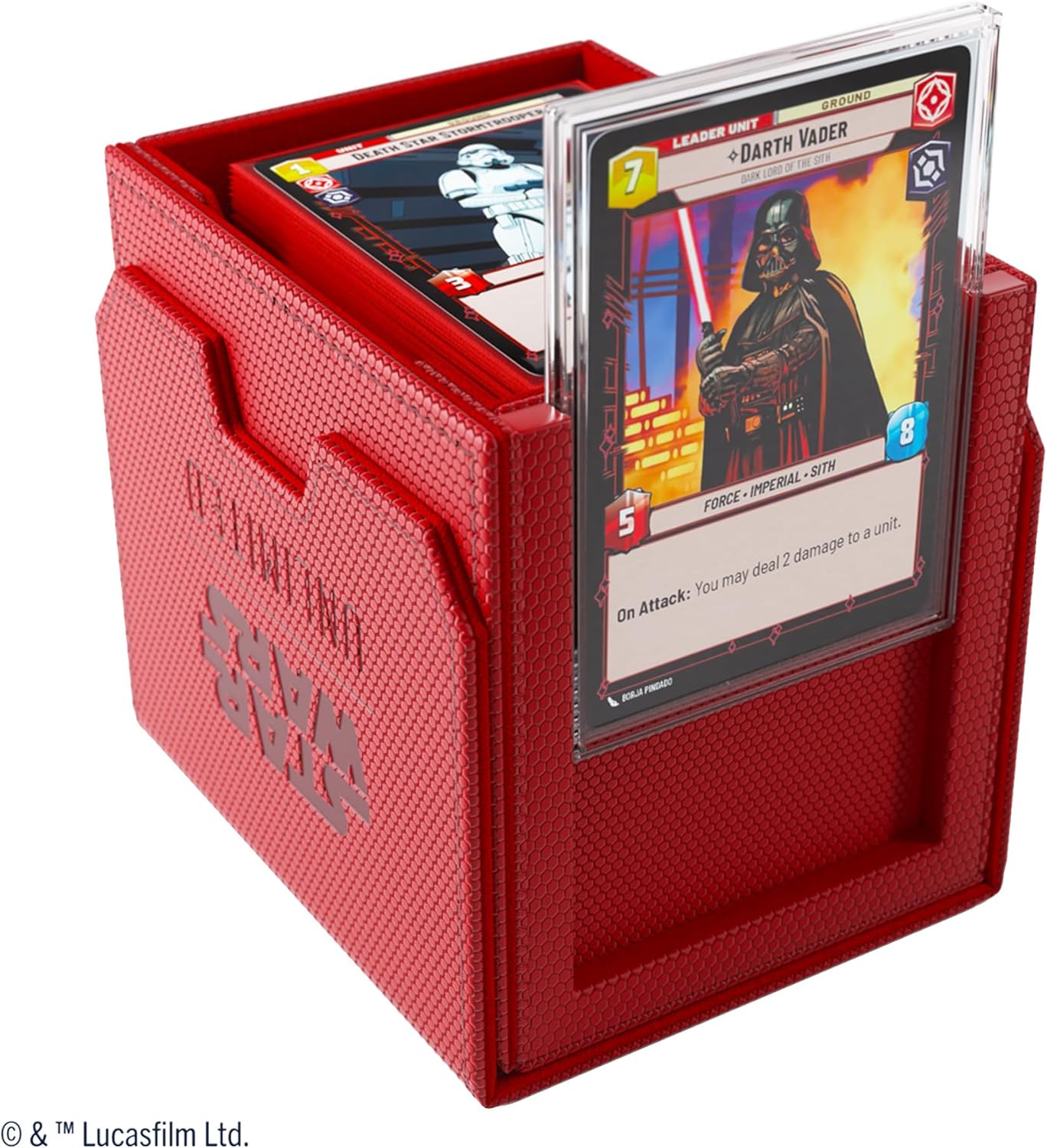 Star Wars: Unlimited Deck Pod - Redwith Darth Vader trading card from Star Wars
