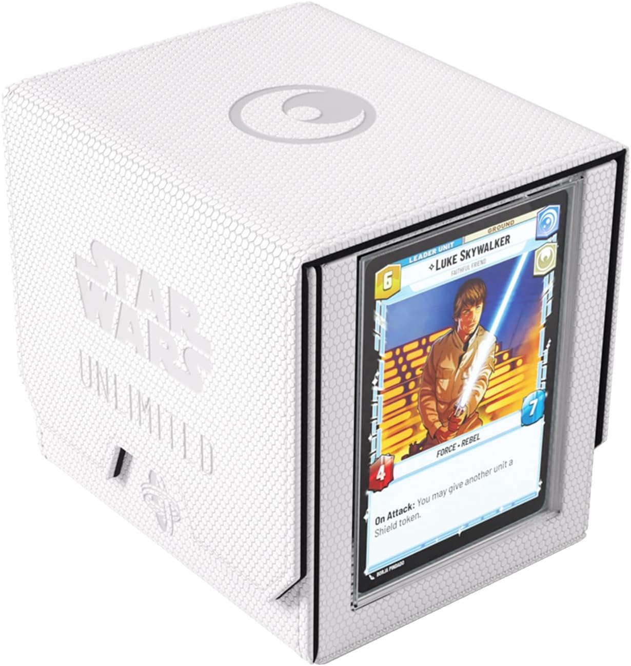 Star Wars: Unlimited Deck Pod - White/Black on a white background