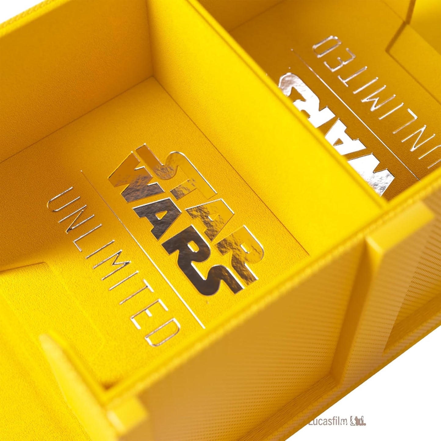 Close up of Star Wars: Unlimited Double Deck Pod - Yellow