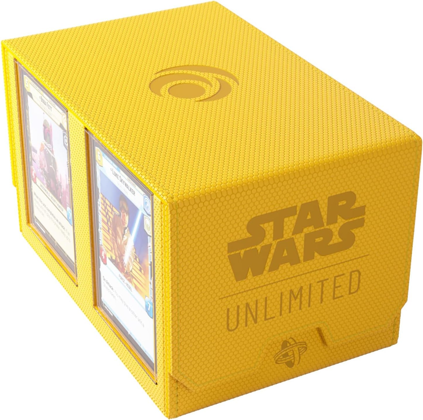 Star Wars: Unlimited Double Deck Pod - Yellow on a white background