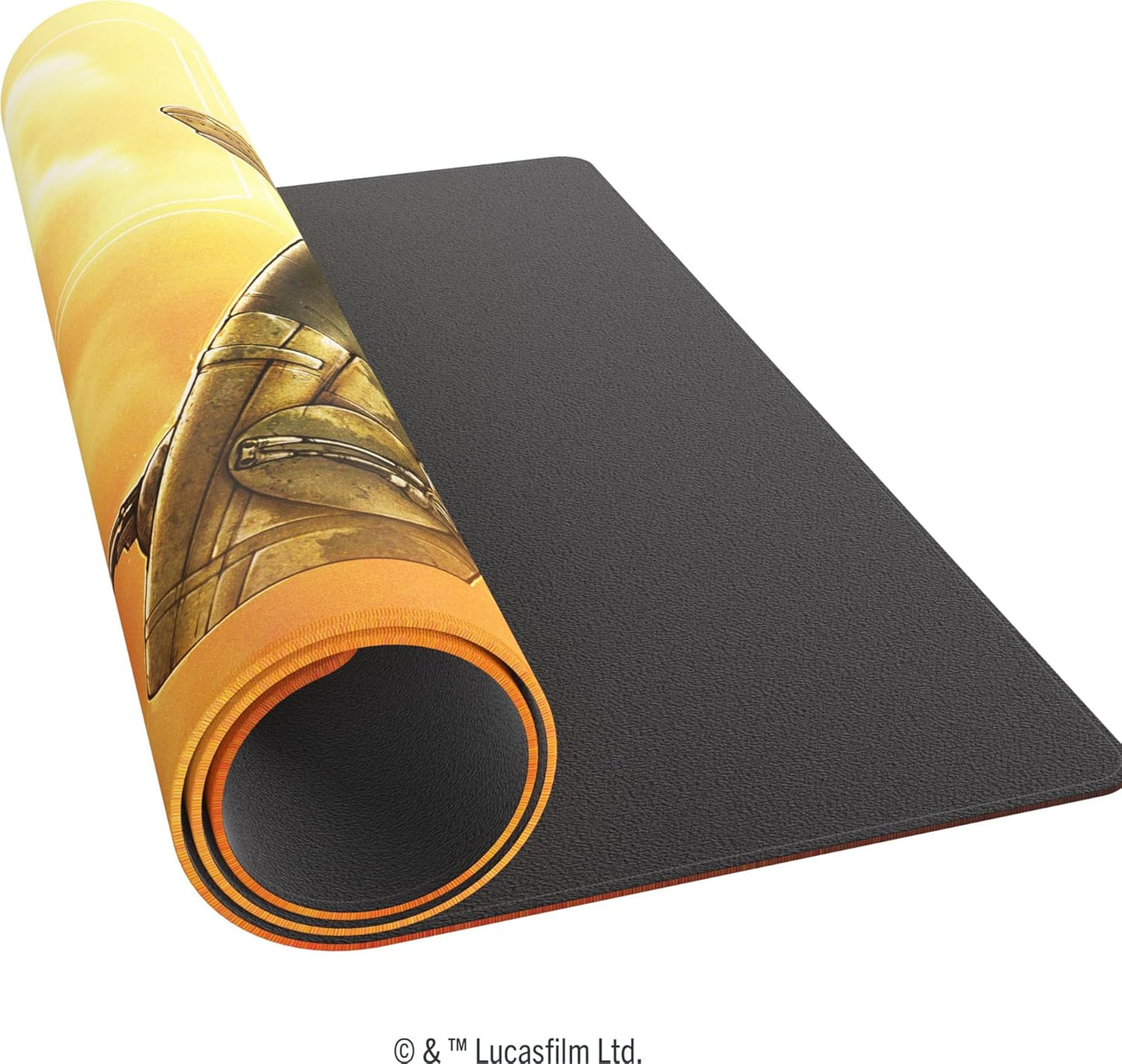 Star Wars: Unlimited Game Mat - Fett’s Firespray rolled up