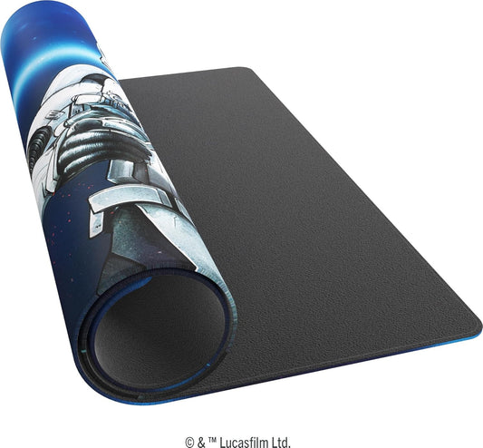 The Star Wars: Unlimited Stormtrooper Game Mat rolled up