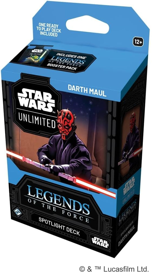 Star Wars Unlimited Darth Maul Legends of the Force Spotlight Deck packaging