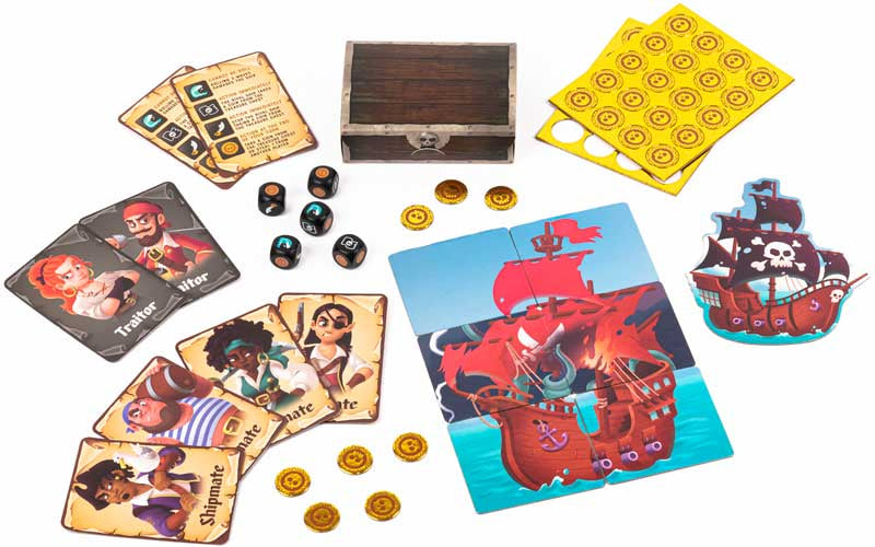 Traitor tide dice game components