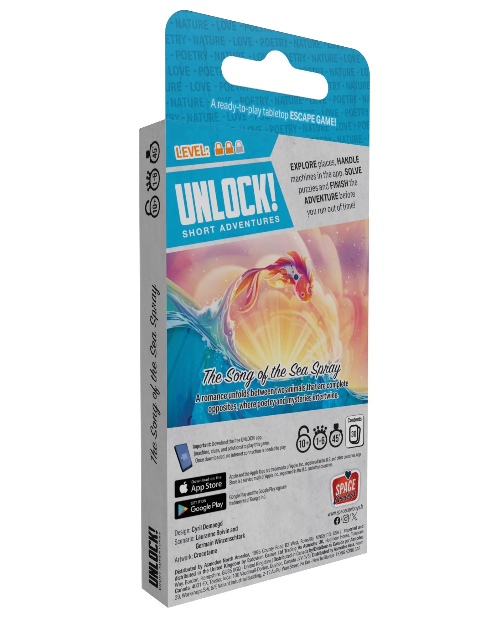 rear of product packaging for Unlock! Short Adventures 11 - The Song of the Sea Spray