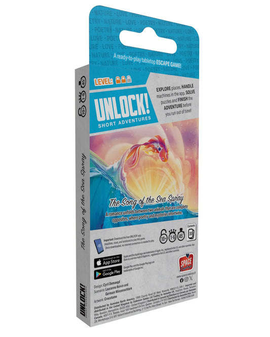 rear of product packaging for Unlock! Short Adventures 11 - The Song of the Sea Spray
