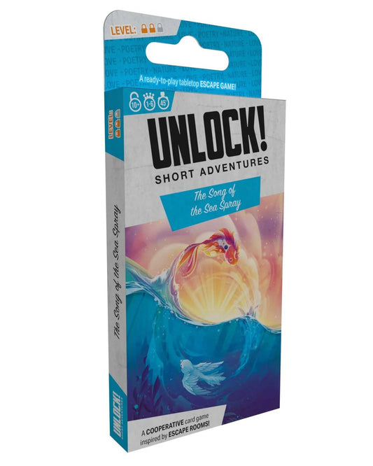 Box of Unlock! Short Adventures 11 - The Song of the Sea Spray game with colorful design on a white background