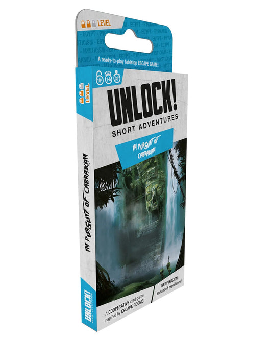 Game box for Unlock! Short 5 - In Pursuit of Cabrakan with a scenic cover on a white background