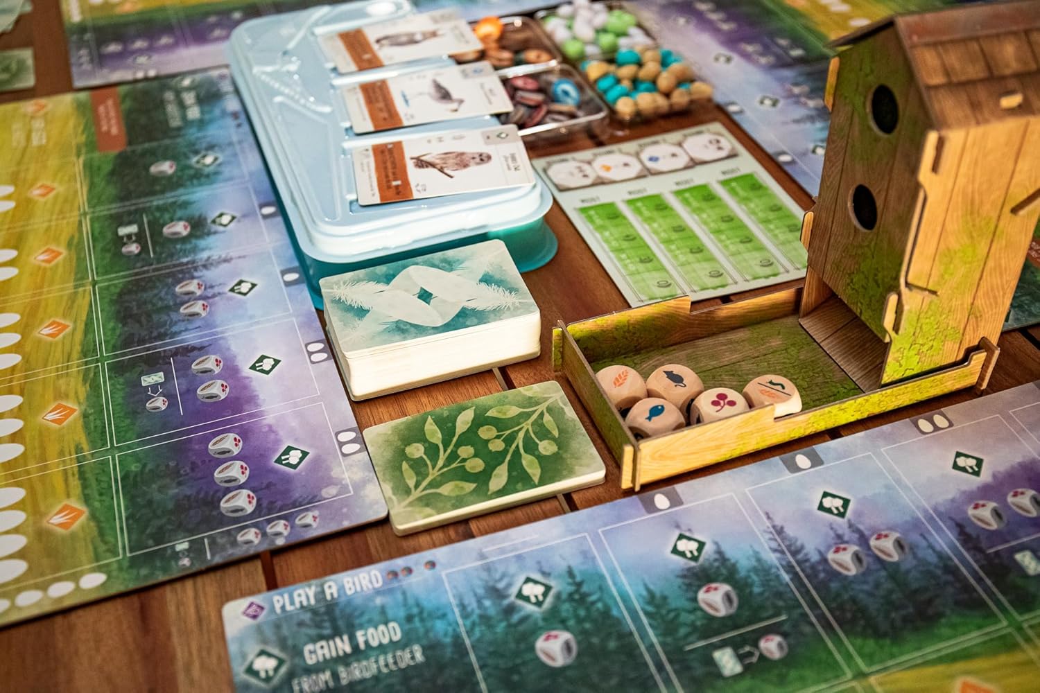 Wingspan board game components 