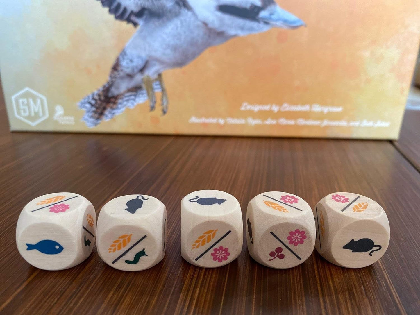 Wingspan Oceania Expansion dice close up