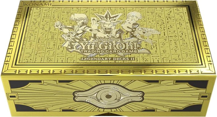 Yu-Gi-Oh! Legendary Deck II trading card game box with characters and text on a white background